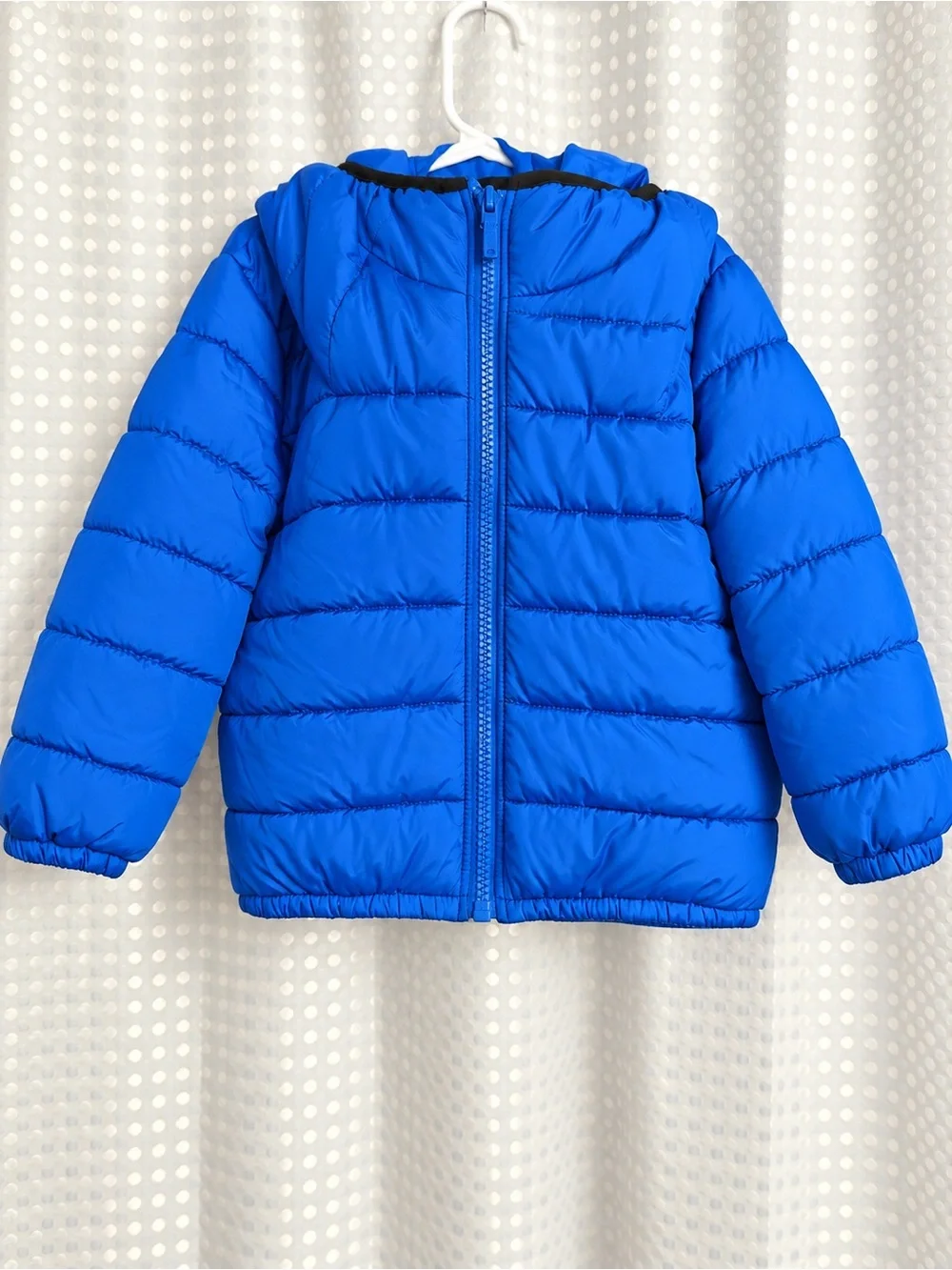 The Children's Place Bright Blue Quilted Puffer Jacket with Hood